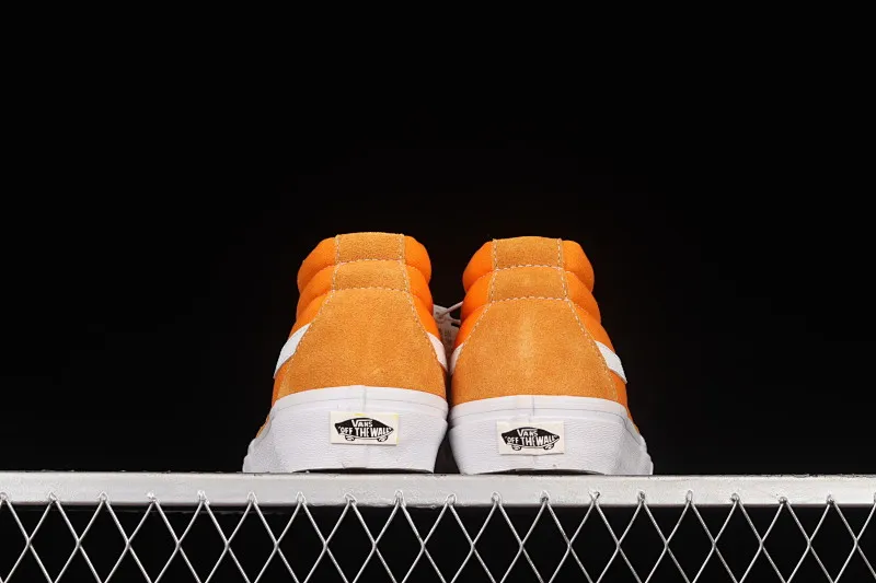 All categories Vans Vans series Vans Mid Vans China Vans Sk8-Mid Vans 2022 spring new orange soda mid-top skateboard shoes VN0A3WM360C